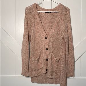 Rag & Bone pink/blush cardigan/button sweater